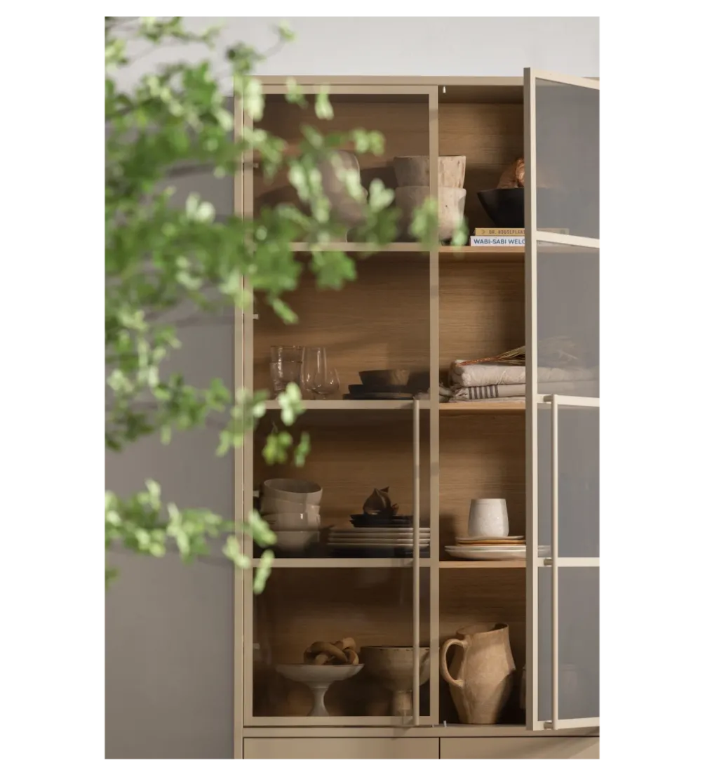 Witryna CASA 236 cm drewno sosny piaskowy