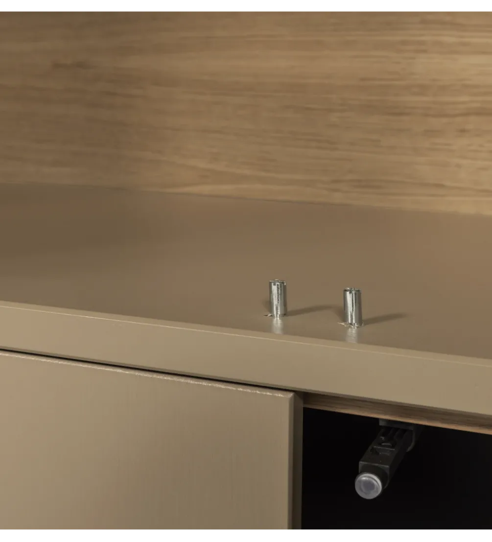Witryna CASA 236 cm drewno sosny piaskowy