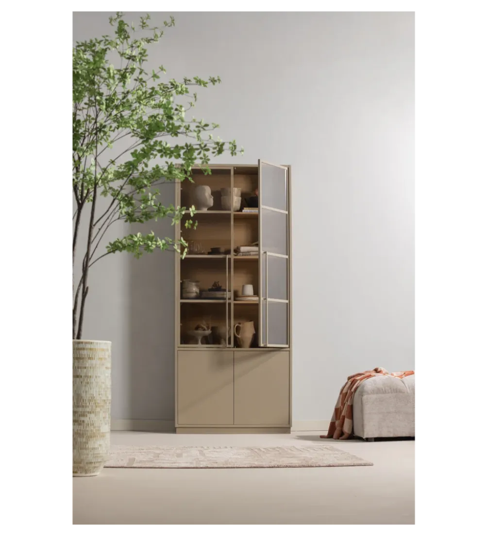 Witryna CASA 236 cm drewno sosny piaskowy