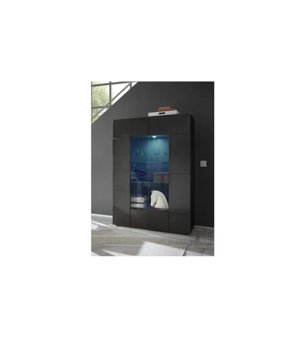 Witryna DAMA 120 cm antracytowa