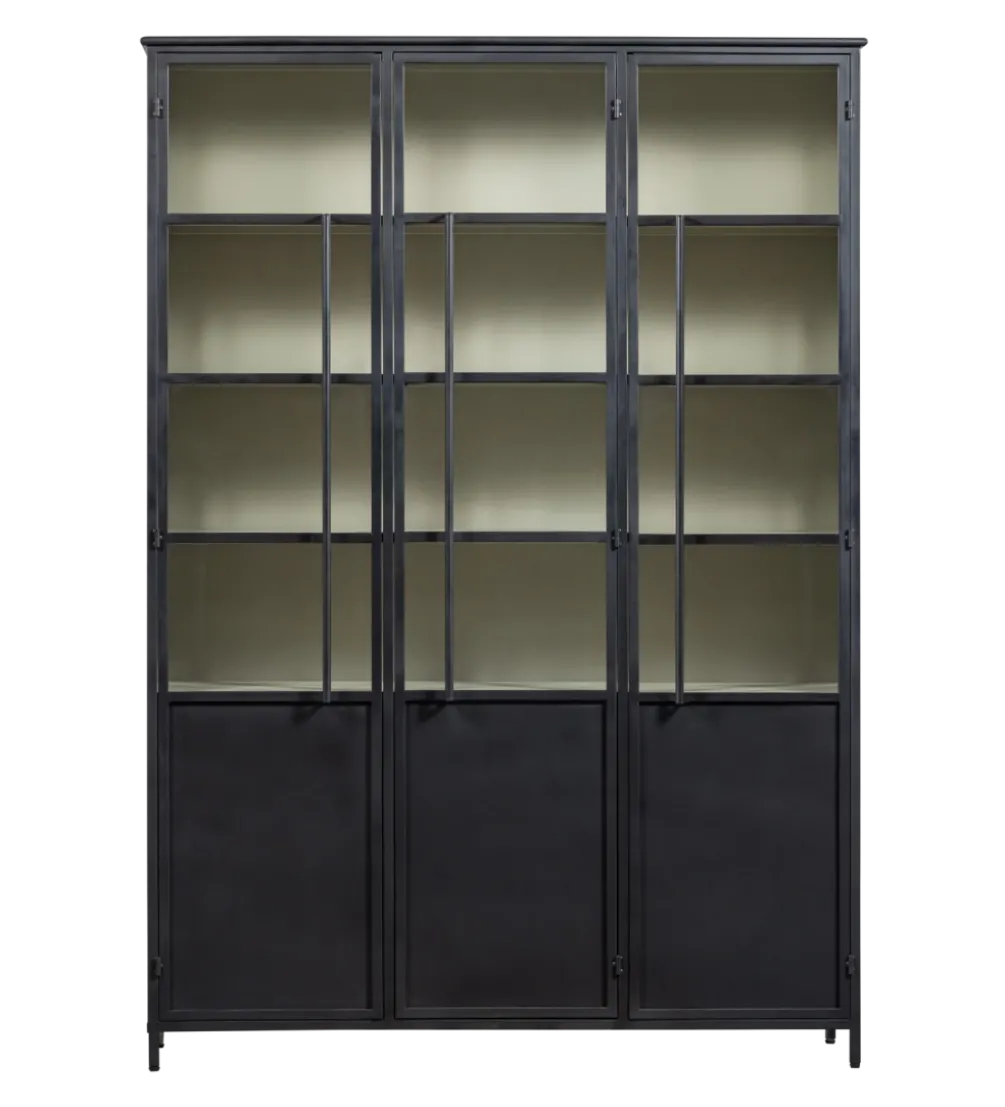 Witryna EXHIBIT 200 cm XL czarny