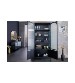 Witryna OLIMPIA III 80 cm czarna