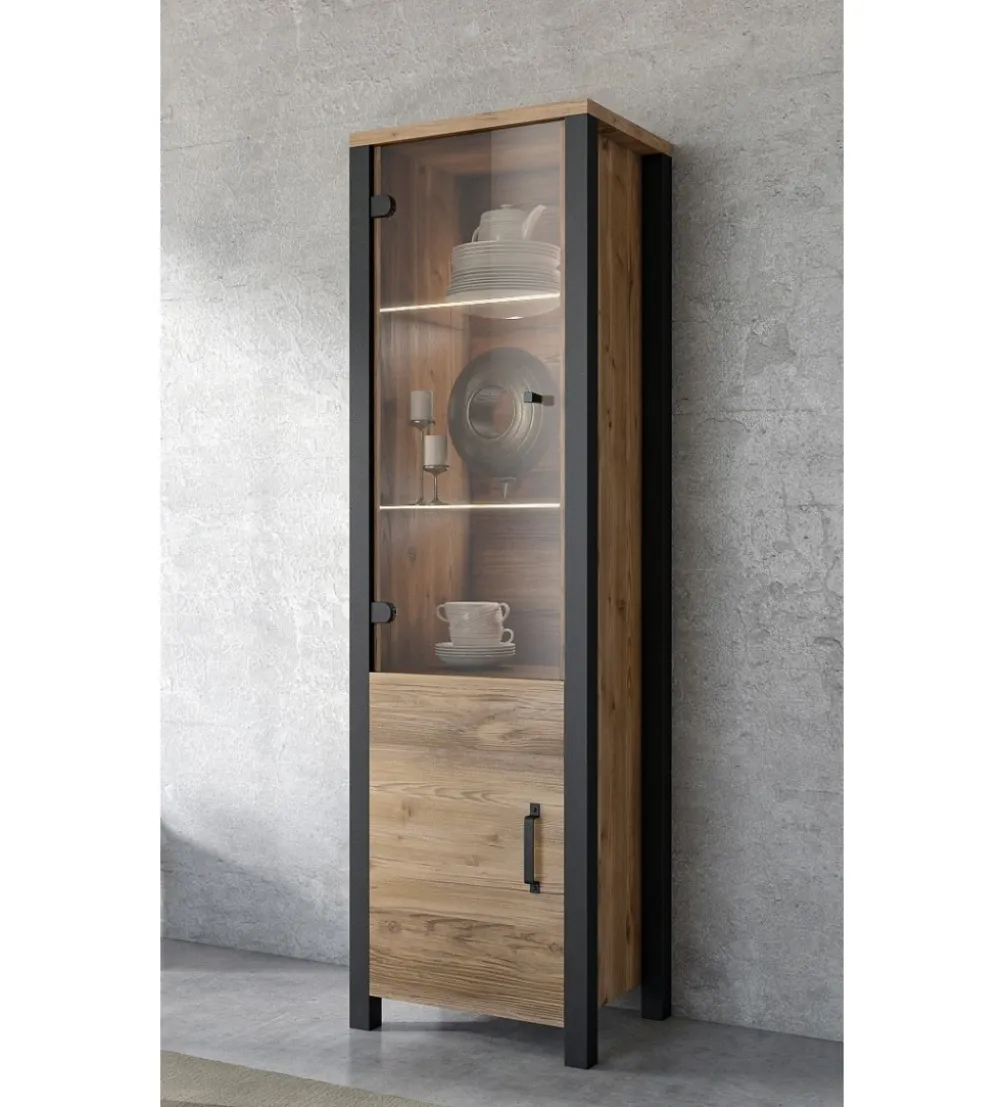 Witryna OLIN WM 56 cm w optyce świerku Appenzeller