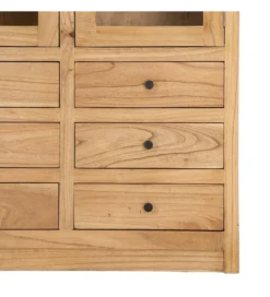 Witryna OMENTA 180 cm drewno mindi naturalna