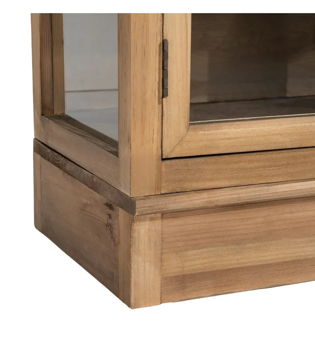 Witryna RECDANICO 201 x 80 cm naturalna