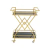 Wózek do serwowania Trolley Piramids 65 cm złoty