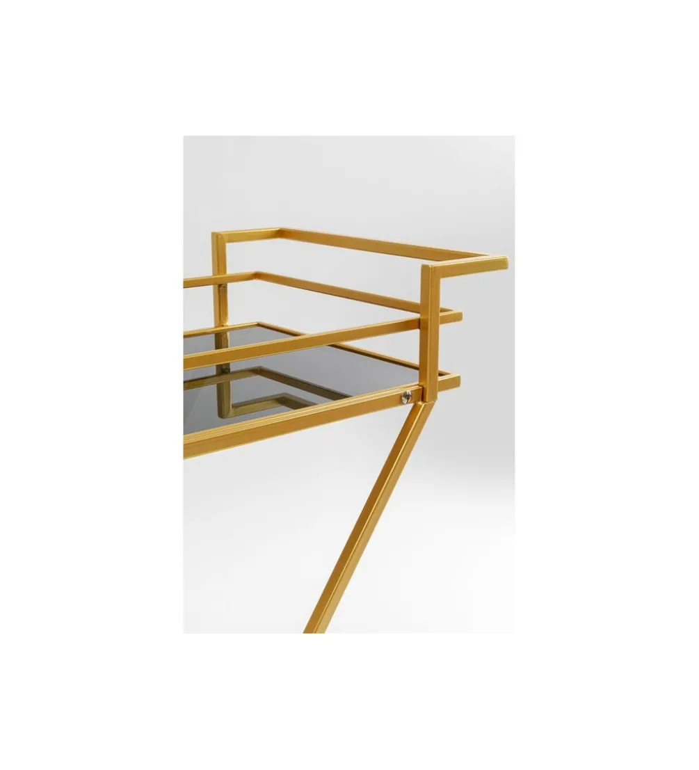 Wózek do serwowania Trolley Piramids 65 cm złoty