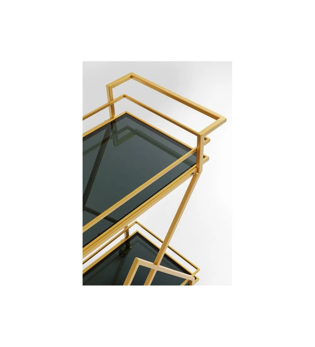 Wózek do serwowania Trolley Piramids 65 cm złoty