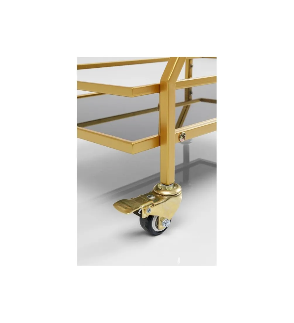 Wózek do serwowania Trolley Piramids 65 cm złoty