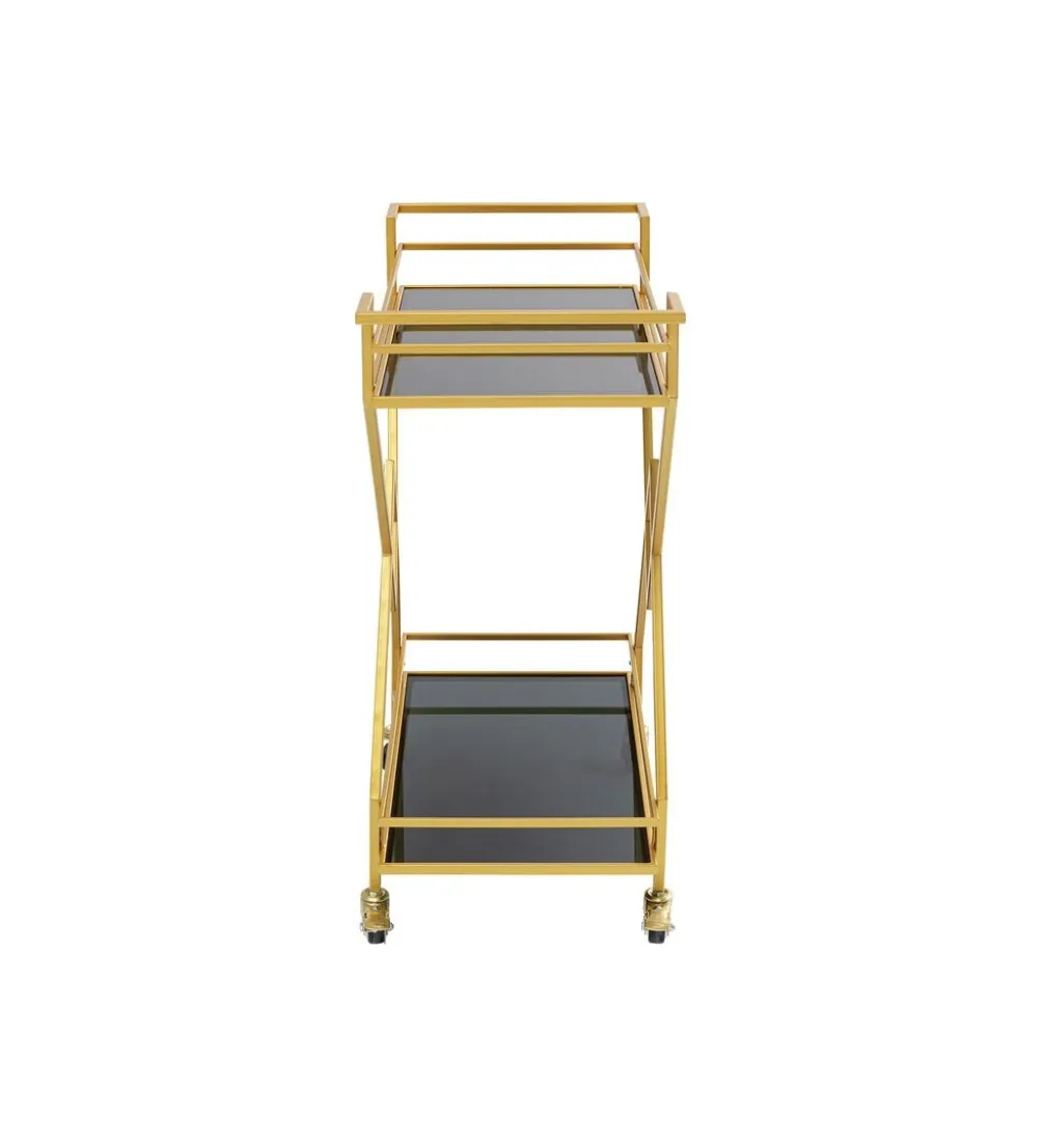 Wózek do serwowania Trolley Piramids 65 cm złoty