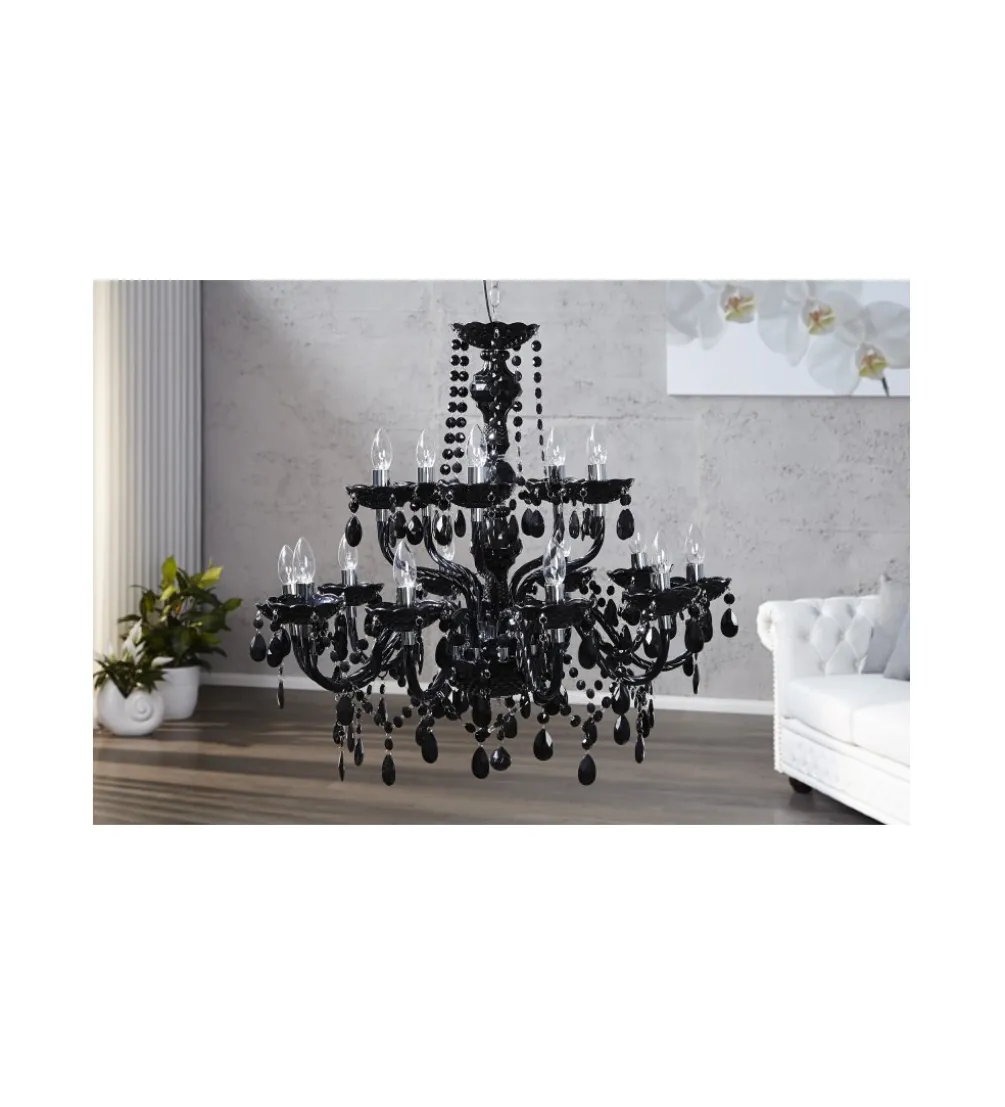 Żyrandol Karat M 15 Ramion czarny