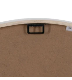 Zegar KUMINA 60 cm naturalny biały