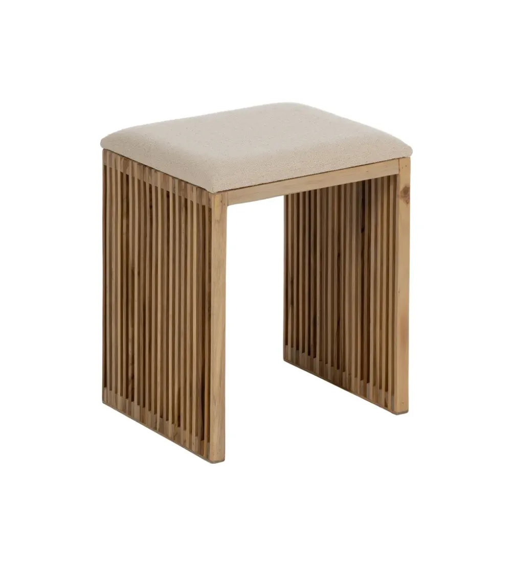 Zestaw 2 ławek BELLAMONTE 50 cm 41 cm drewno teak