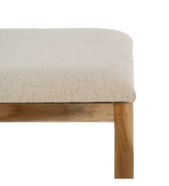 Zestaw 2 ławek BELLAMONTE 50 cm 41 cm drewno teak