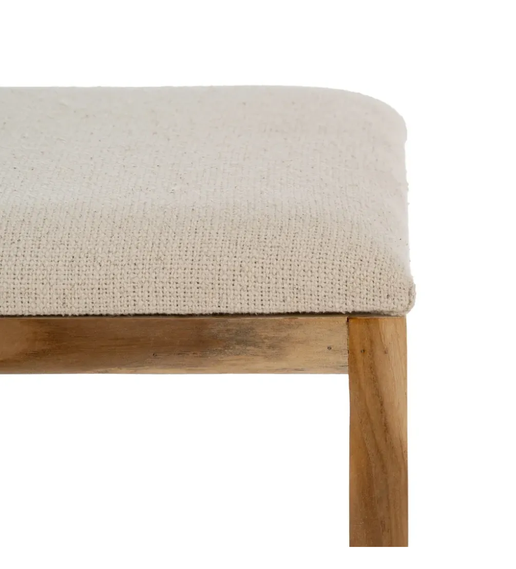 Zestaw 2 ławek BELLAMONTE 50 cm 41 cm drewno teak