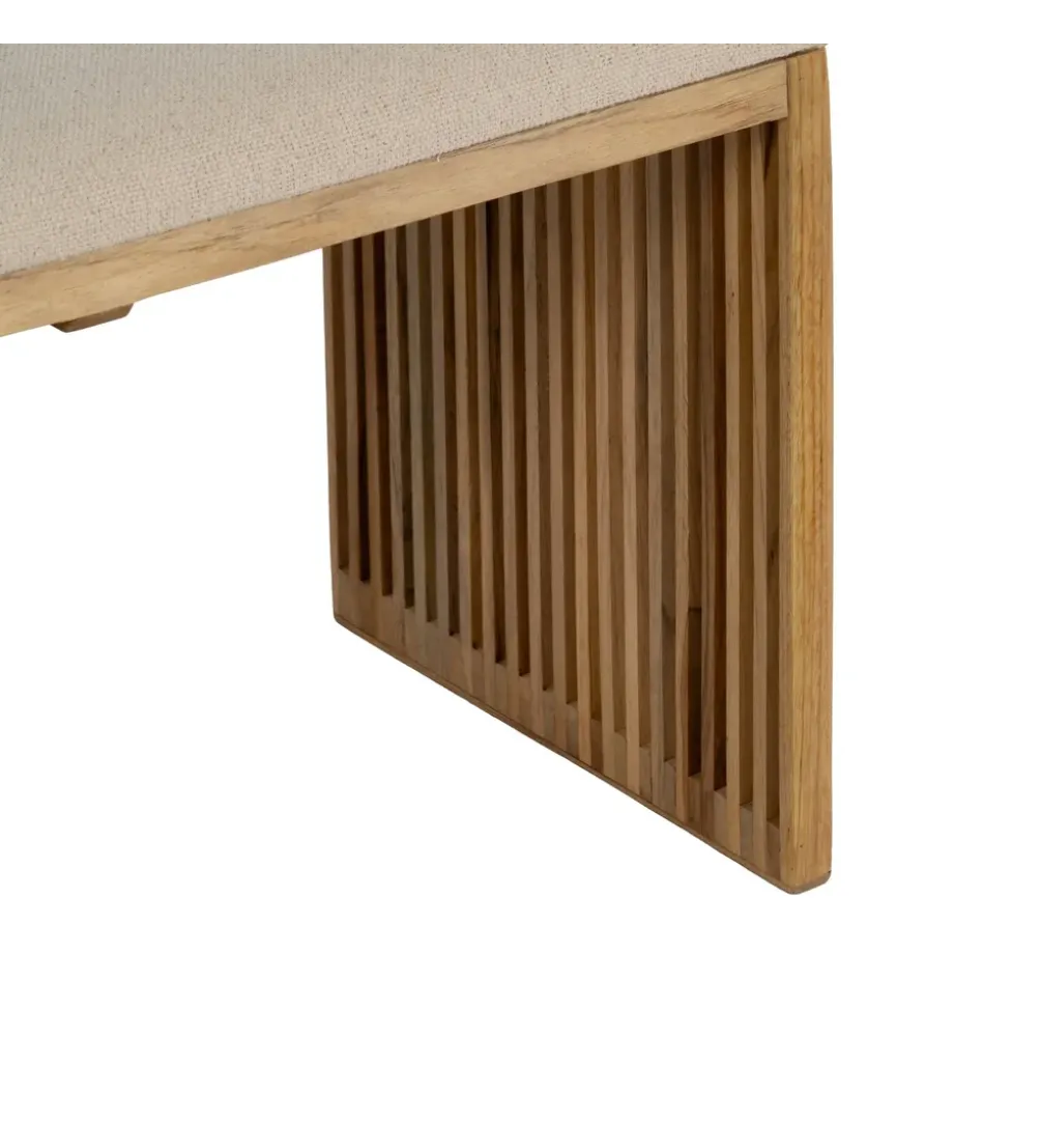 Zestaw 2 ławek BELLAMONTE 115 cm 106 cm drewno teak