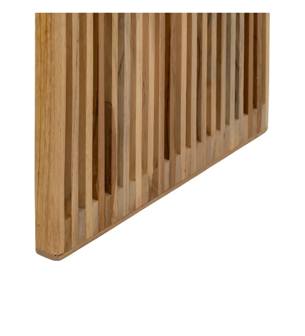 Zestaw 2 ławek BELLAMONTE 115 cm 106 cm drewno teak