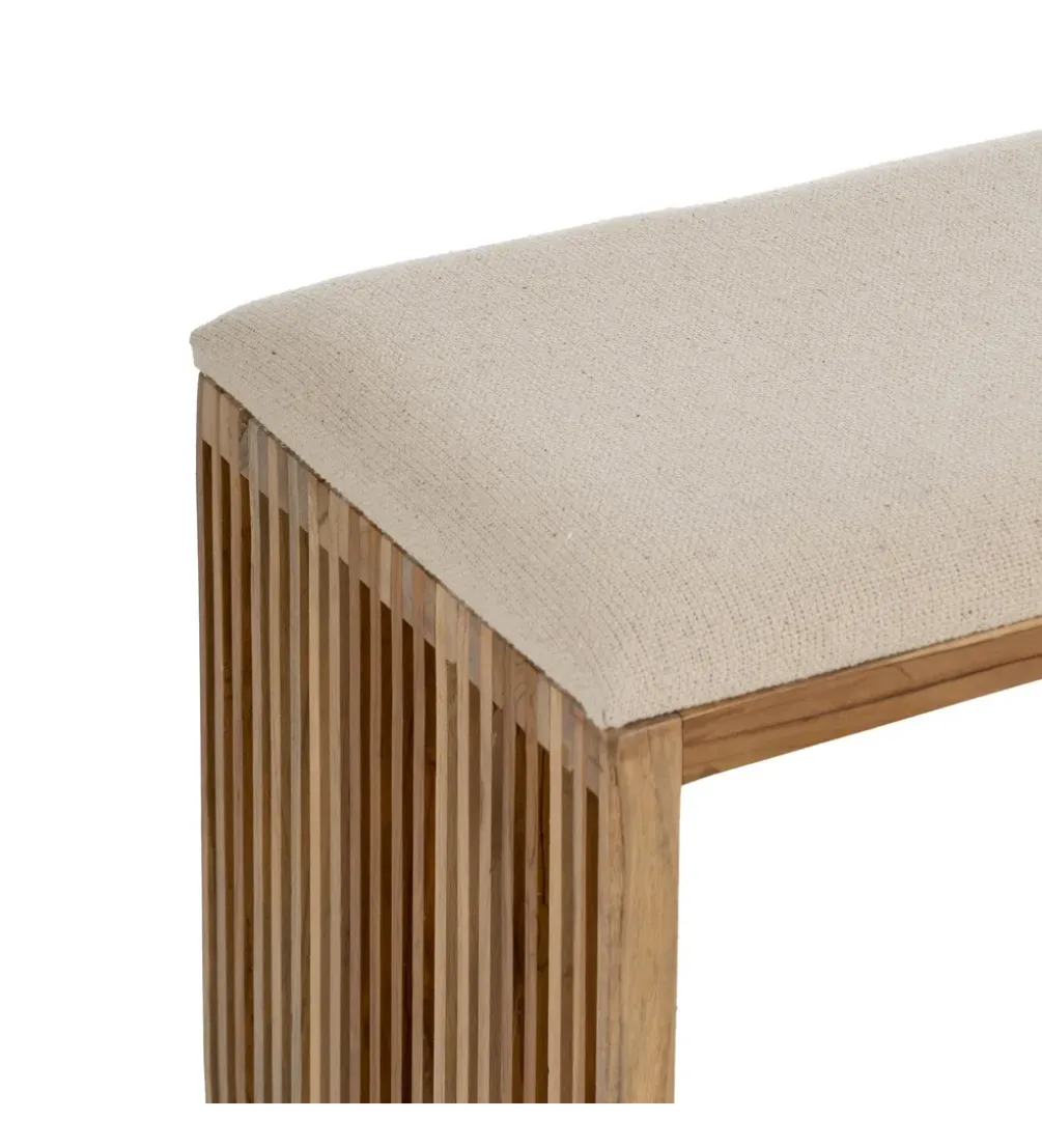Zestaw 2 ławek BELLAMONTE 115 cm 106 cm drewno teak