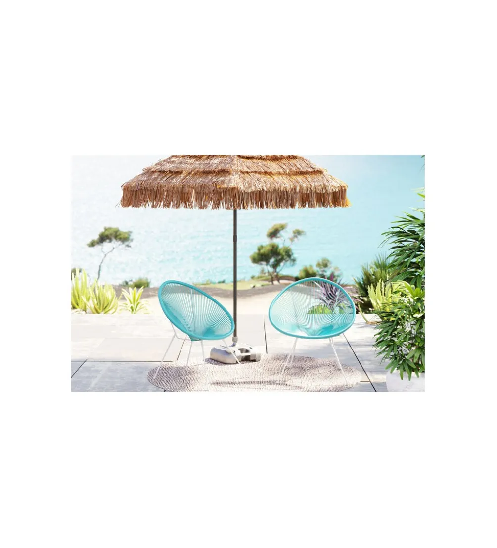 Zestaw 2 foteli ACAPULCO turkusowych