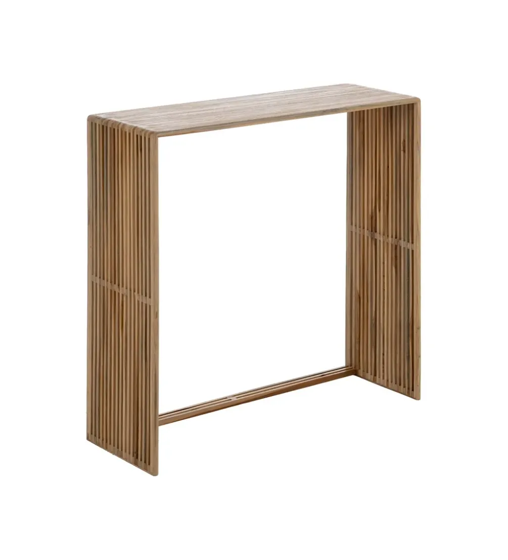 Zestaw 2 konsol BELLAMONTE 85 cm 75 cm drewno teak