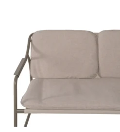 Zestaw ogrodowy OMAMA Szary 2 fotele + sofa + stolik