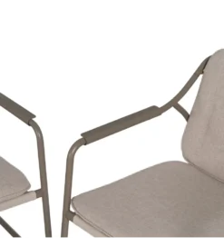Zestaw ogrodowy OMAMA Szary 2 fotele + sofa + stolik