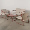 Zestaw ogrodowy OMAMA Terakota 2 fotele + sofa + stolik
