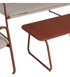 Zestaw ogrodowy OMAMA Terakota 2 fotele + sofa + stolik