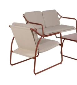 Zestaw ogrodowy OMAMA Terakota 2 fotele + sofa + stolik