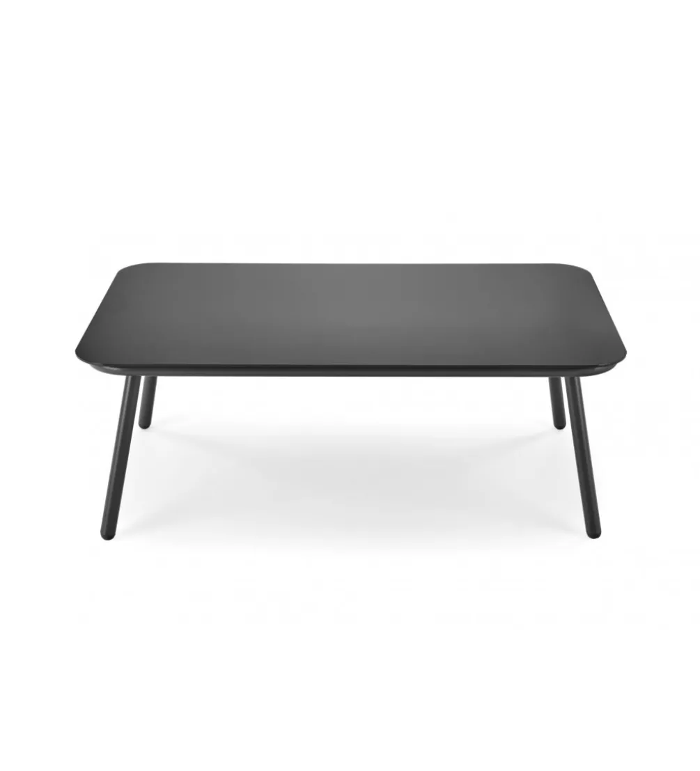 Zestaw ogrodowy ROCCA ciemnoszary - sofa + 2 x fotel + ława