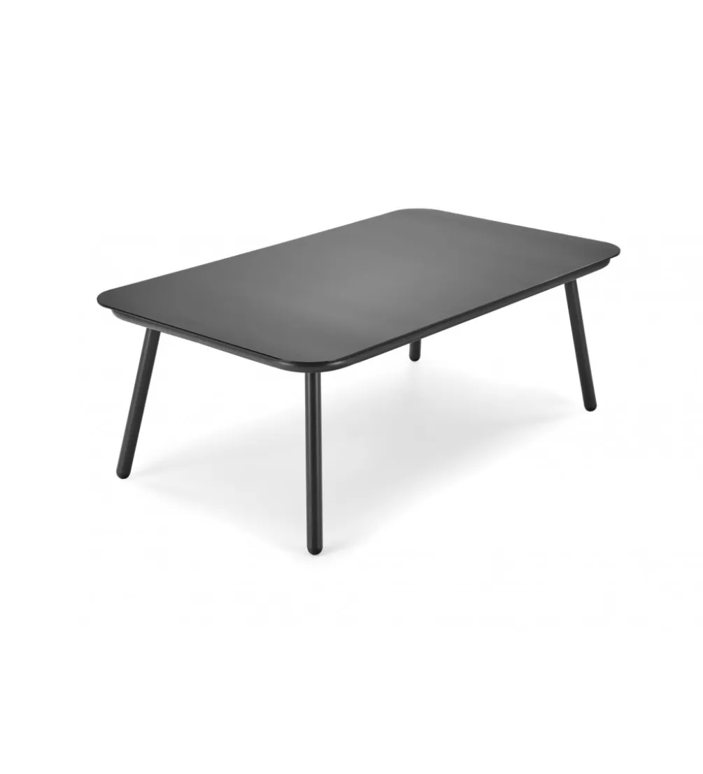 Zestaw ogrodowy ROCCA ciemnoszary - sofa + 2 x fotel + ława