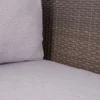 Zestaw ogrodowy TUSERMA 248 cm narożnik 75 cm stolik rattan taupe