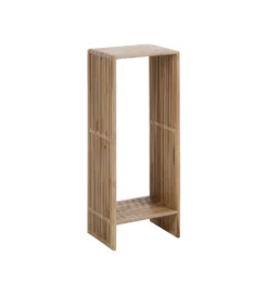 Zestaw 2 regałów BELLAMONTE drewno teak 86 cm 68 cm
