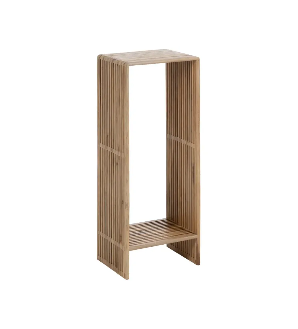 Zestaw 2 regałów BELLAMONTE drewno teak 86 cm 68 cm
