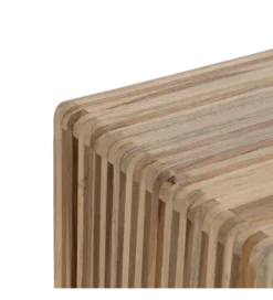 Zestaw 2 regałów BELLAMONTE drewno teak 86 cm 68 cm