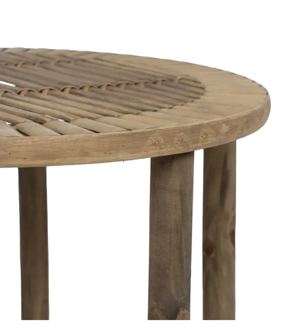 Zestaw stolików BAMBÚ 50 cm 38 cm bambus