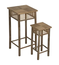 Zestaw stolików BAMBÚ 32 cm 22 cm bambus