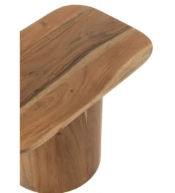Zestaw 2 stolików kawowych ACATA 60 cm 80 cm drewno akacja