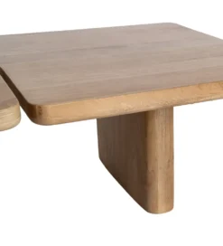 Zestaw 2 stolików kawowych ASANA 120 cm drewno mango