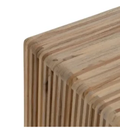 Zestaw 3 stolików kawowych BELLAMONTE 65 cm 55 cm 35 cm naturalnych