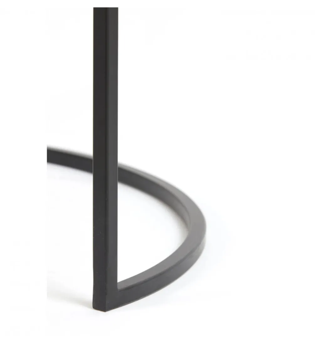 Zestaw 2 stolików kawowych DUARTE 65 cm 75 cm czarne
