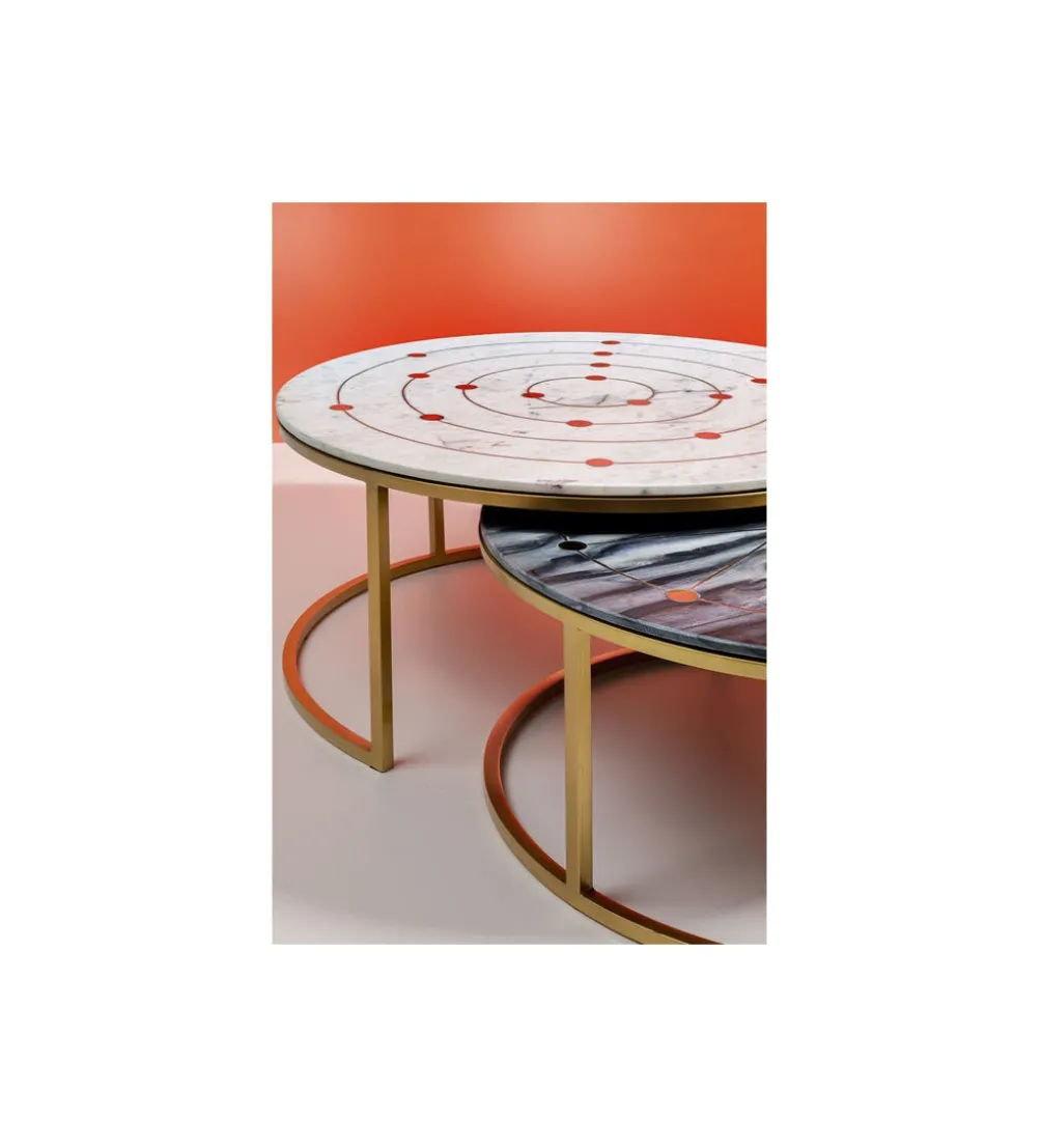Zestaw 2 stolików kawowych MYSTIC 80 cm 91 cm