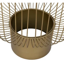 Zestaw 2 stolików kawowych RAG 50 cm 42 cm złote