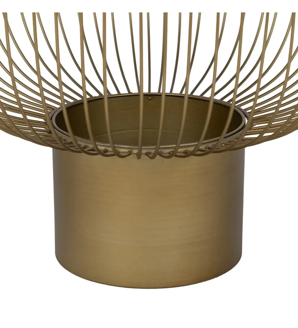 Zestaw 2 stolików kawowych RAG 50 cm 42 cm złote