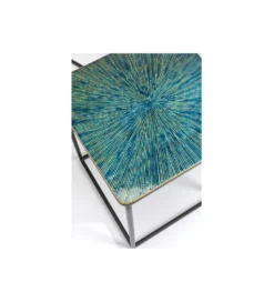 Zestaw 3 stolików kawowych RAY SQUARE 37 cm 43 cm 48 cm
