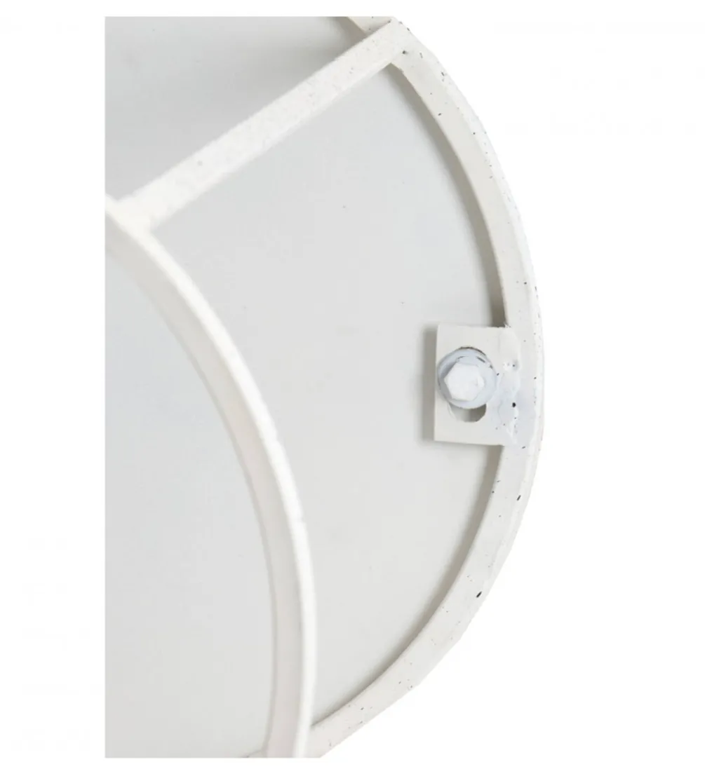 Zestaw 2 stolików kawowych SADAR 50 cm 52 cm białe