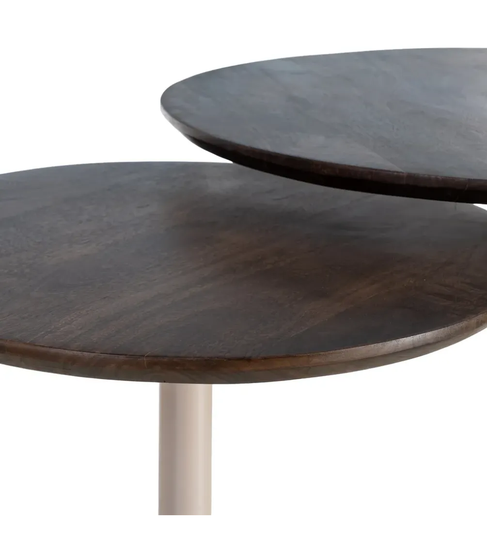 Zestaw 2 stolików kawowych TEKAN 80 cm
