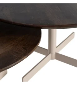 Zestaw 2 stolików kawowych TEKAN 80 cm