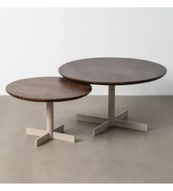 Zestaw 2 stolików kawowych TEKAN 80 cm