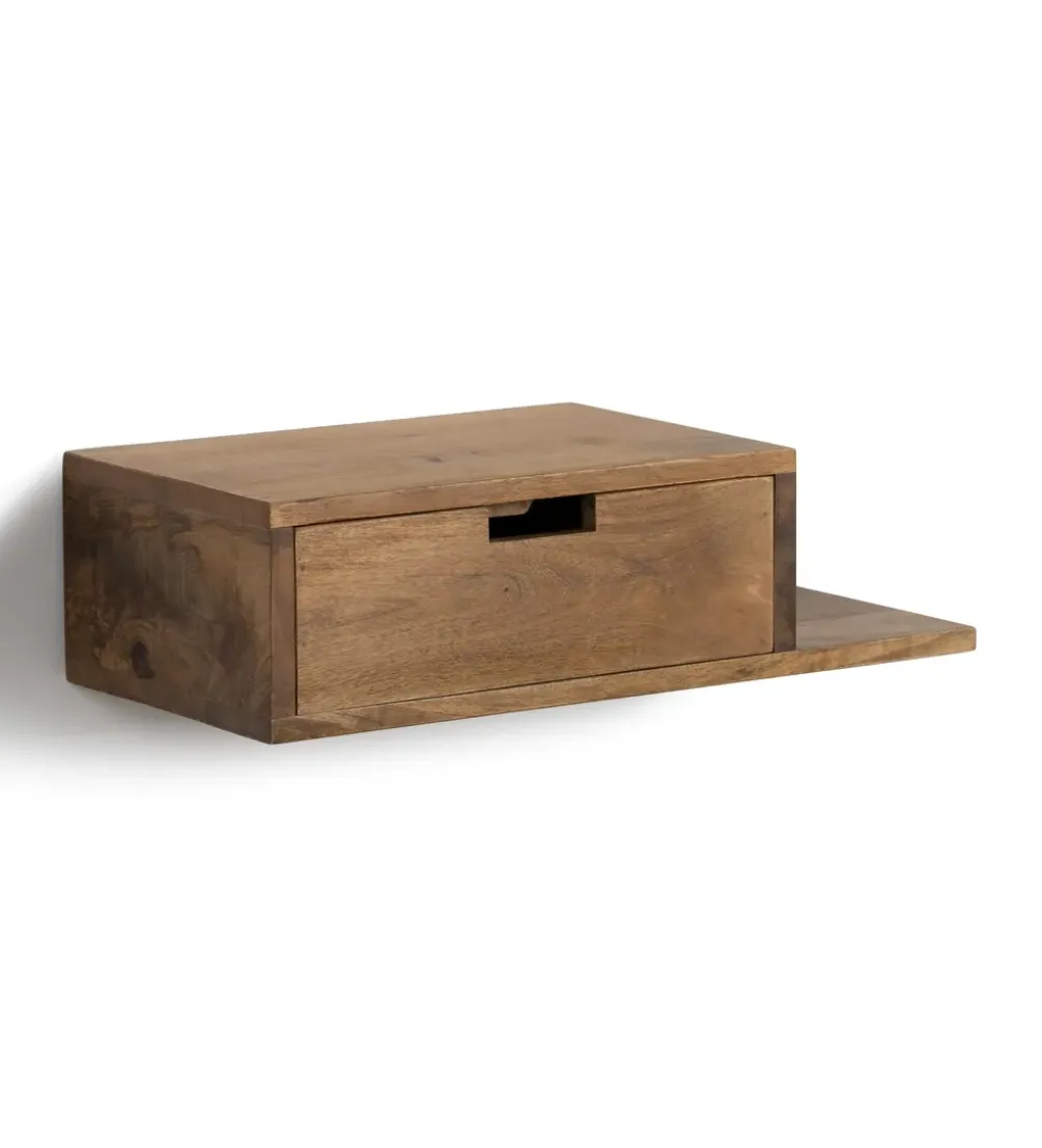 Zestaw 2 Stolików nocnych wiszących NOHENY 55 cm drewno mango